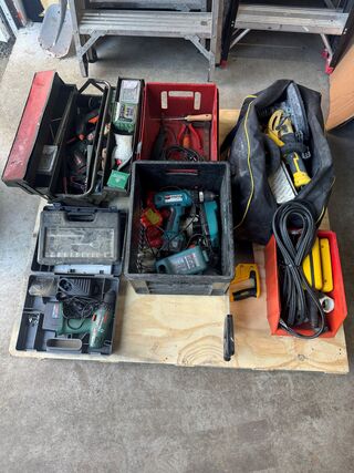 Partij divers elektrisch en handgereedschap